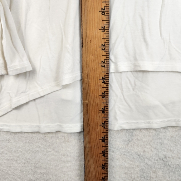 Soft Surroundings Womens Size Small Perfect Layers White Tiered Split Back Top - Picture 5 of 7